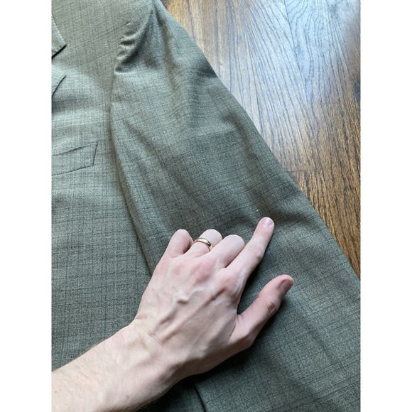 Ermenegildo Zegna Blazer Mens Size 44R Green High Performance Wool Jacket - Picture 9 of 16